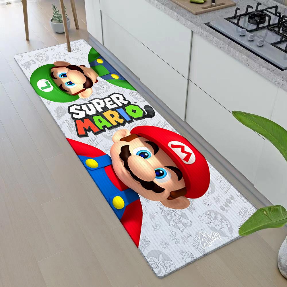 Entrance Front Door Doormat For M-M-Marios Non-slip Kitchen Rug Living Room Rugs Balcony Bathroom Foot Mat Floor Mats Carpet