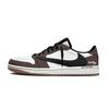 Travis Scott X Air Jordan 1 Винтажные Баскетбольные Кроссовки Унисекс Низкие Черные DZ4137-700(Команда1698-)