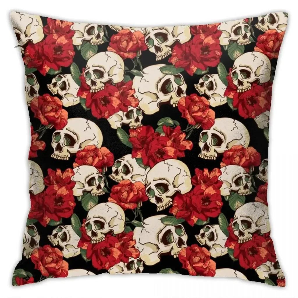 Halloween Horror Skull Pumpkin Bat Cushion Is Suitable for Home Living Room Sofa Bedroom Room Decoration