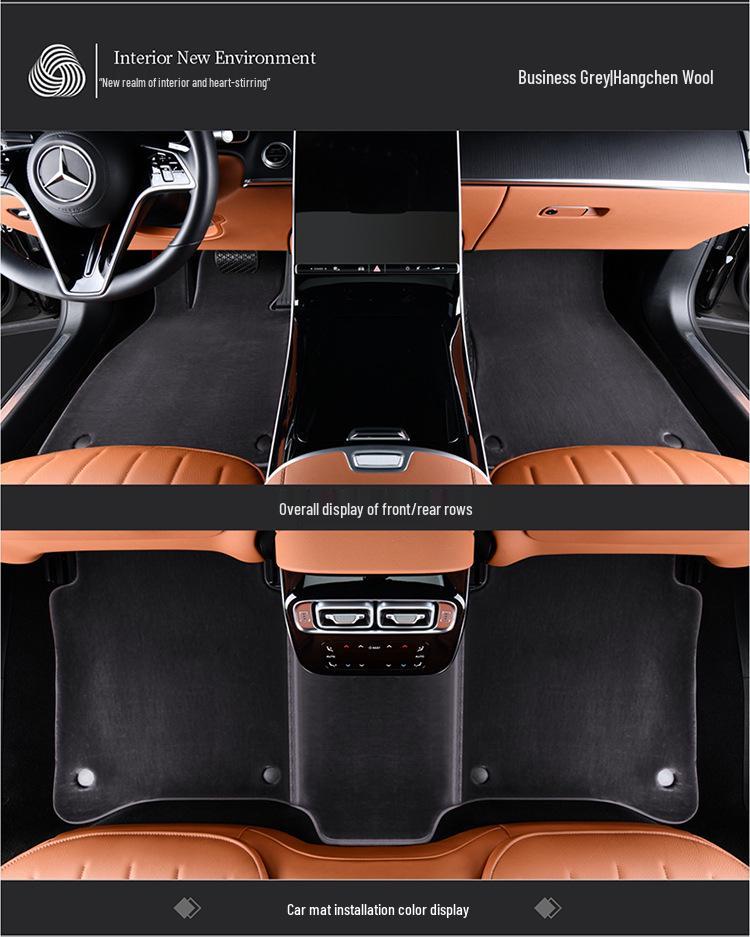 Luxury Pure Wool Floor Mats for 2023 BMW 7 Series G70/i7 (735li/740li/730li)