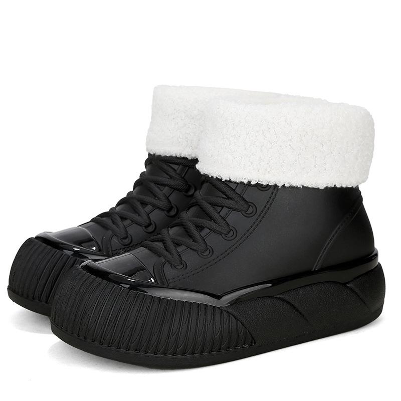 New women's rain boots short non-slip water shoes waterproof rain shoes fashionable casual foot rubber shoes