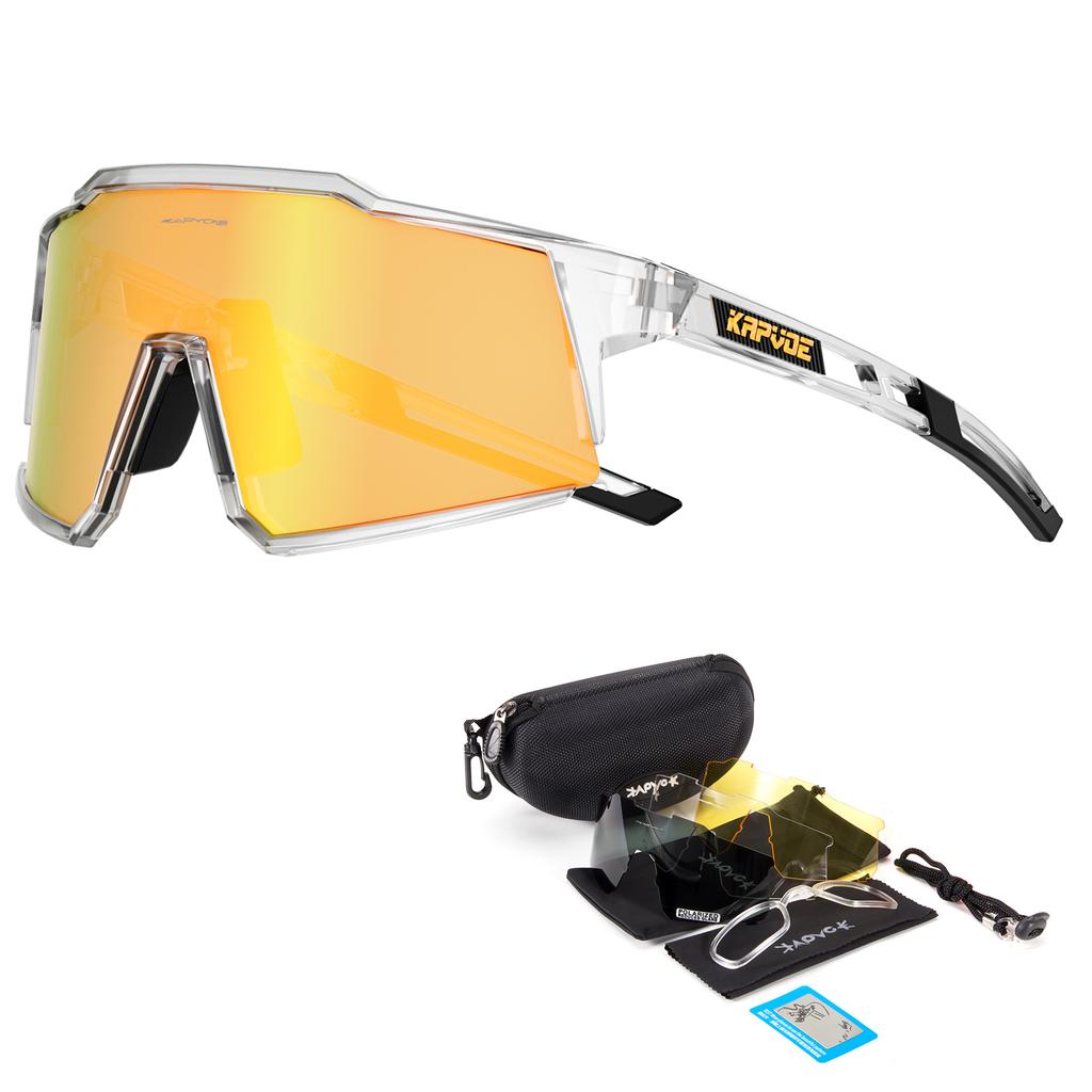 Kapvoe Sports Очки для езды на велосипеде, бега, скалолазания, солнцезащитные очки для активного отдыха, для мужчин и женщин, велосипедные очки для велоспорта UV400, горячие