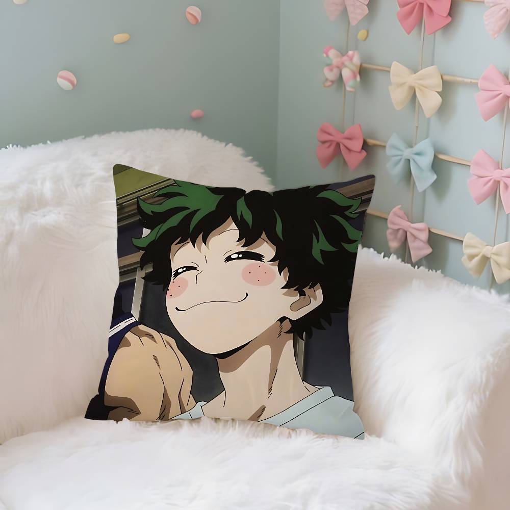 Cute Iizuku MidoriyaS Kawaii Throw Pillow Covers Pattern Cushion Cover Suitable For Sofa Bedroom Car Pillow Cover