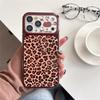 Милый чехол для телефона Hello Kitty с леопардовым принтом для iPhone 17 16 15 14 Pro Max, Кавайная коричневая мультяшная защитная крышка для девочек
