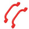 2PCS Kids Toy Handles Reusable Plastic Playground Safe Grab Handle for Outdoor Climbing Amusement Equipment Red