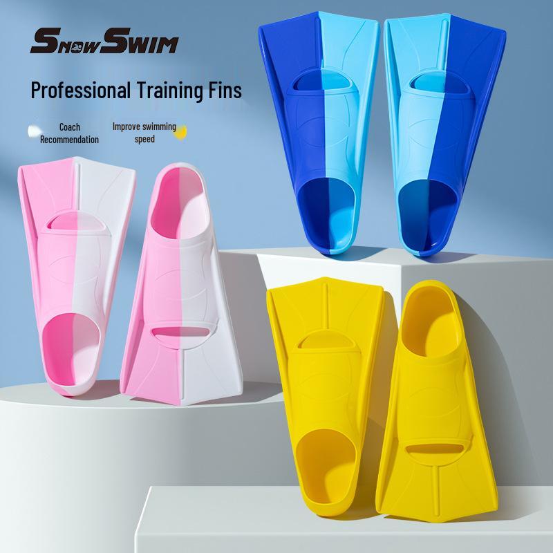 Professional Silicone Swimming Fins for Children and Adults - Diving Frog Shoes and Training Equipment