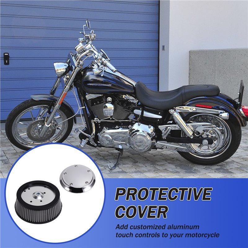 Outer Cover& 6-Hole& Gray Filter Replacement Kit For Air Cleaner For Touring Dyna Wide Glide FXDWG