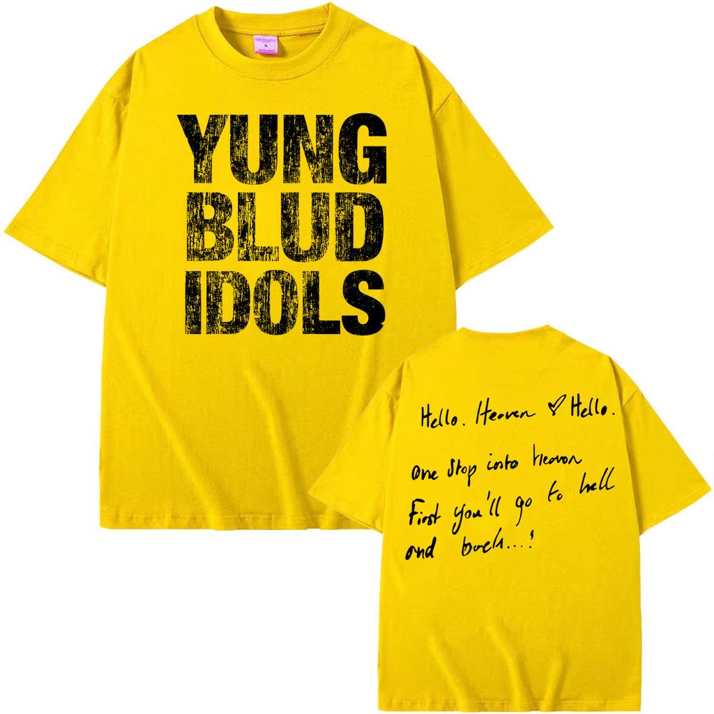 Youngblud Idols The World Tour 2026 T Shirts for Unisex Women Gothic Hip Hop Streetwear Tshirts 100 Cotton Oversized T Shirt Tops