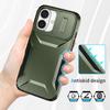 For iPhone 16 Plus Case TPU+PC Slide Lens Protection Phone Cover