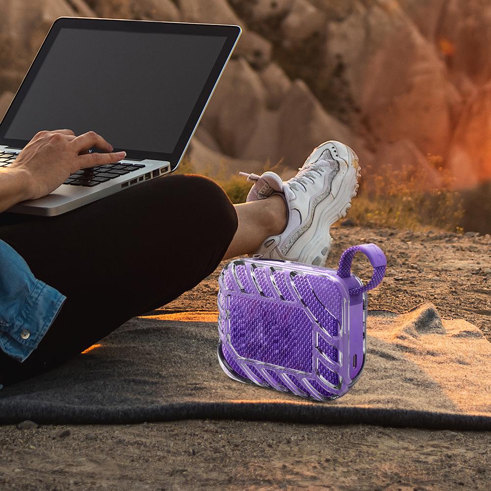 ТПУ Чехол-накладка Противоударный Прозрачный чехол Противоскользящий Защитный чехол Чехол для переноски для портативной BT-колонки JBL Go 4