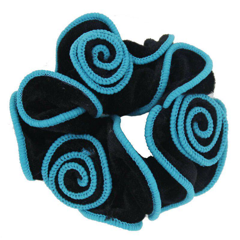 Hedband Rose Flower Exquisite Velvet Hair Scrunchie Elastic Bobbles Hairband Pretty