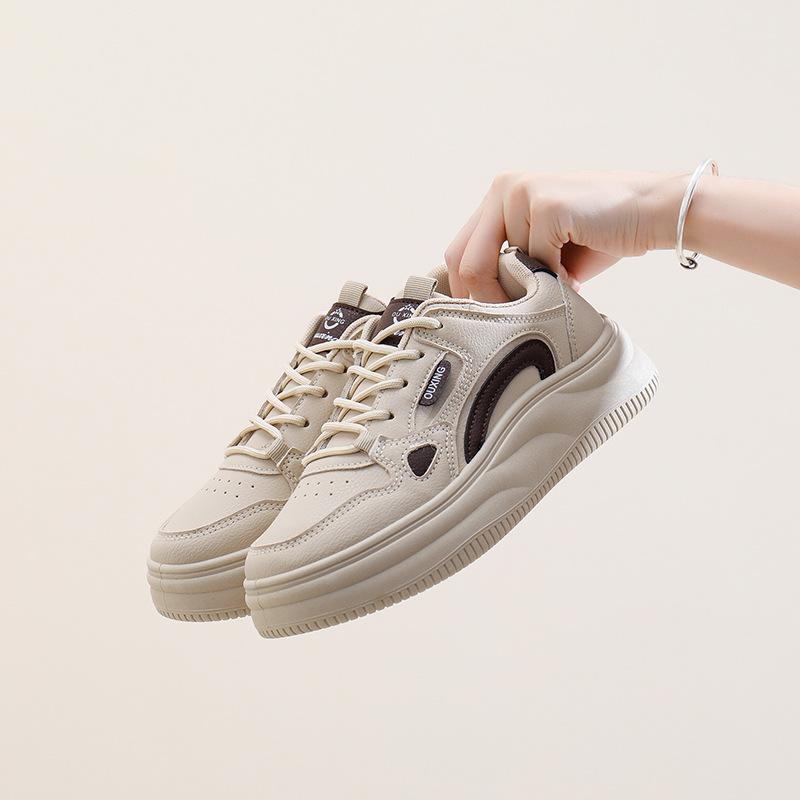 Осенняя легкая обувь Новые женские студенческие спортивные туфли с подъёмным дном Повседневная женская обувь