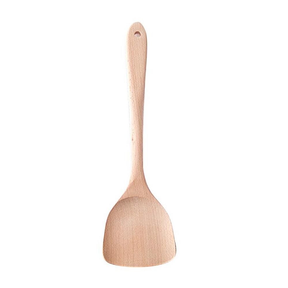 30/35cm Stirring Cookware Wok Shovels Cooking Tool Kitchen Utensil Wooden Spatula Shovel Turner