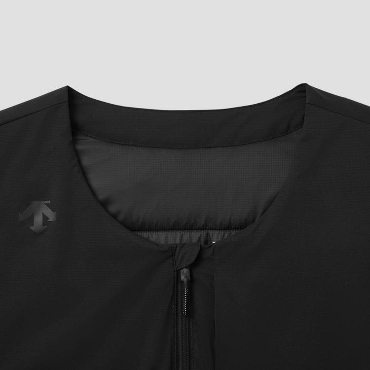 DESCENTE BLEU Vests Men's BK-Black Crew Neck Moderate Other D5131BPD70