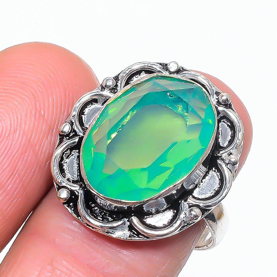 Огненный опал ручной работы серебро 925 пробы ювелирное кольцо размер 8.5 Z7i45