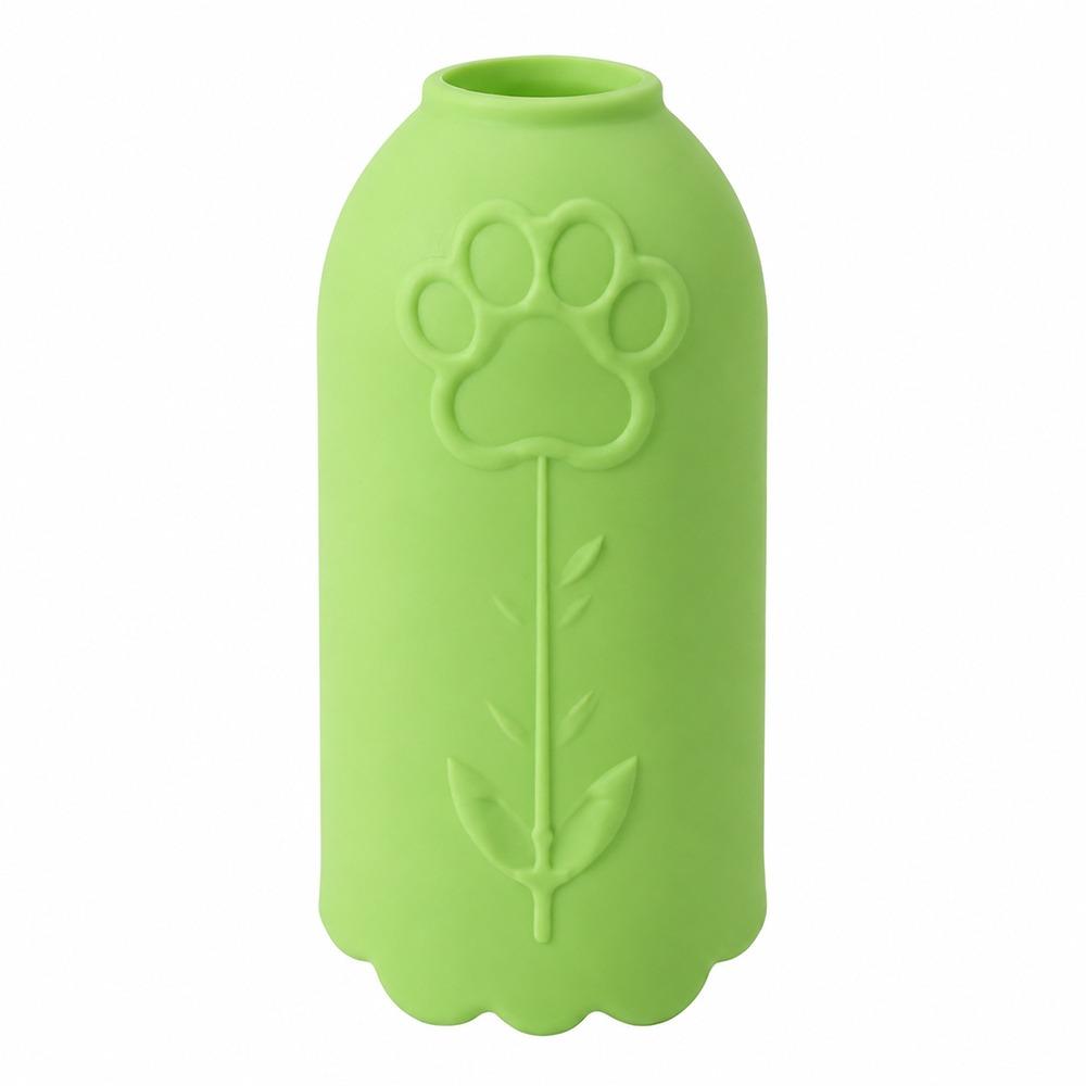 Silicone Dog Outdoor Water Bowl Paw Print Pet Water Bottle Dispenser Pet Water Feeder Dog Walking