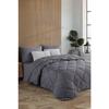 Мягкое двуспальное одеяло Four Seasons антрацитово-серого цвета 195*215