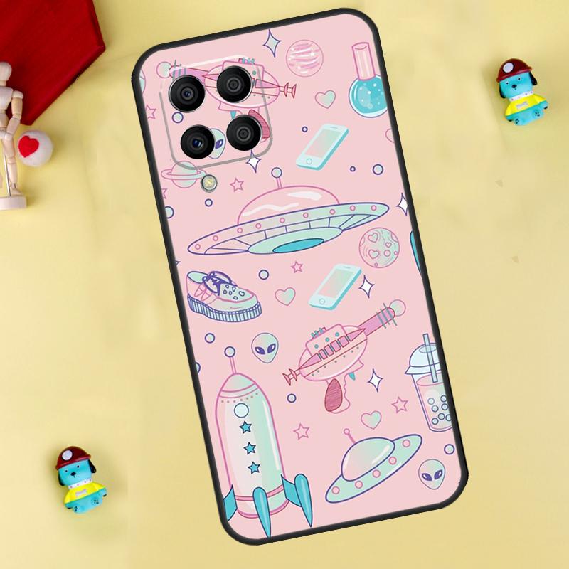 Alien Kawaii Art Case For Samsung Galaxy M13 M33 M53 M14 M12 M15 M06 M16 M36 M56 M31 M32 M52 M35 M55 M34 M54