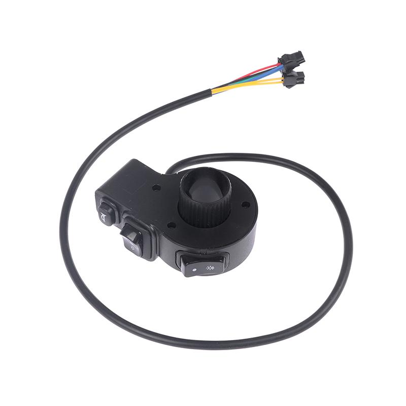 Переключатель управления 3-в-1 - Водонепроницаемая кнопка на руле для сигнала/света/поворотников Универсальная запчасть для электровелосипеда 12В-48В