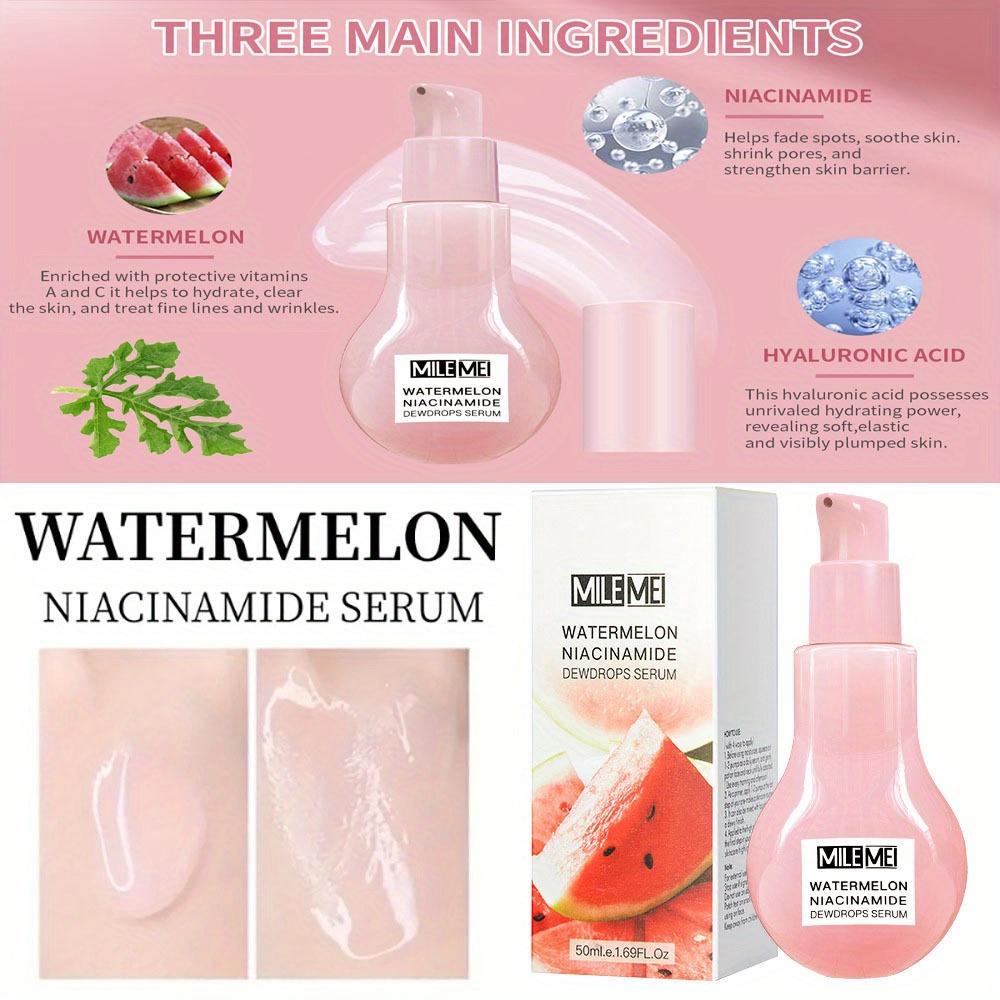 Watermelon Niacinamide Essence Small Bulb Moisturizing Serum 50ml Daily Skin Care Essence