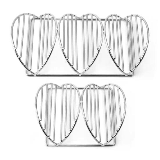 Подставки для тако из нержавеющей стали для 3 тако. Нержавеющие подносы для тако для хрустящих ракушек. Термостойкая подставка для буррито для праздничных вылазок.