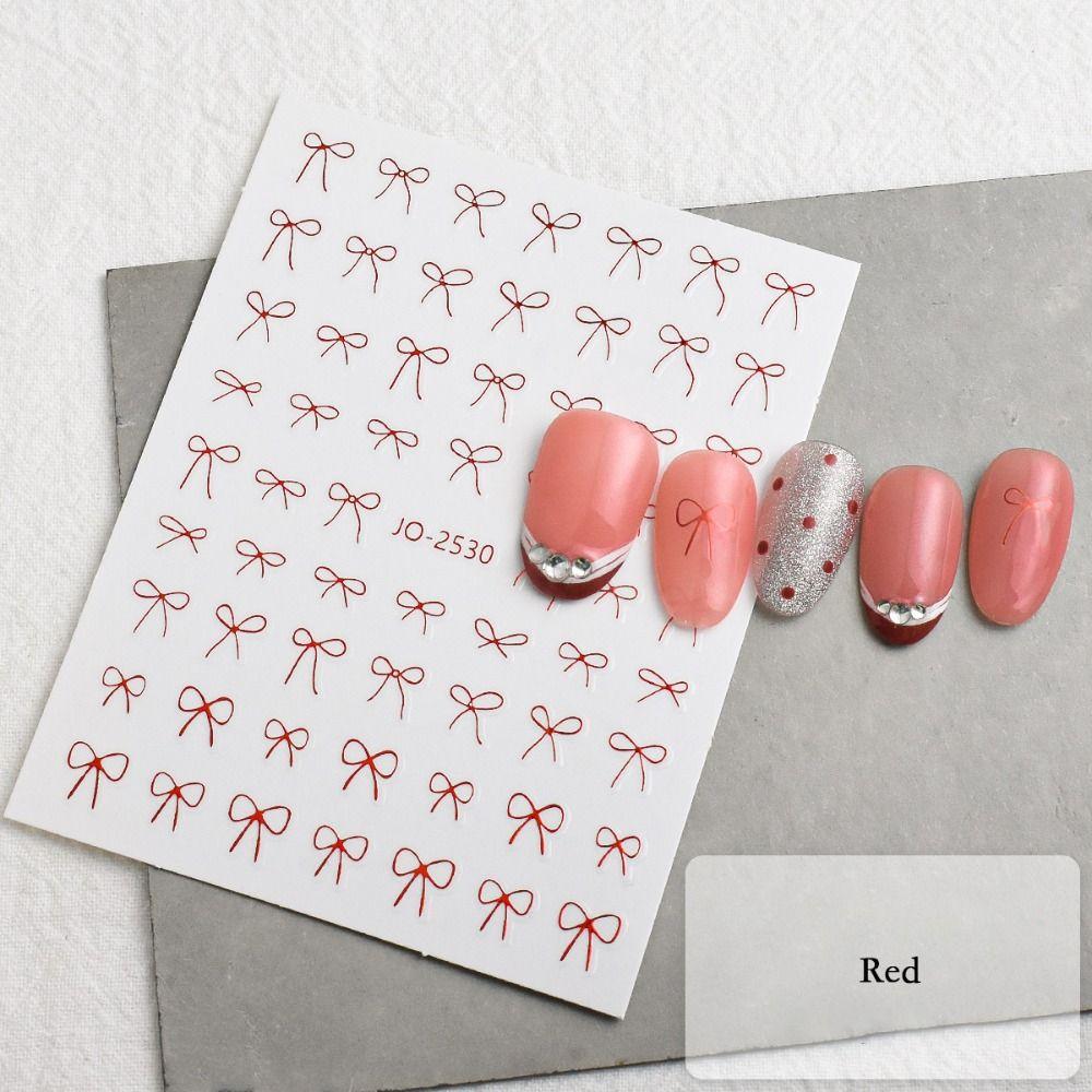 Waterproof Bow Nail Art Stickers Long Lasting Nail Art Sticker Nail Art Decoration  DIY Manicure