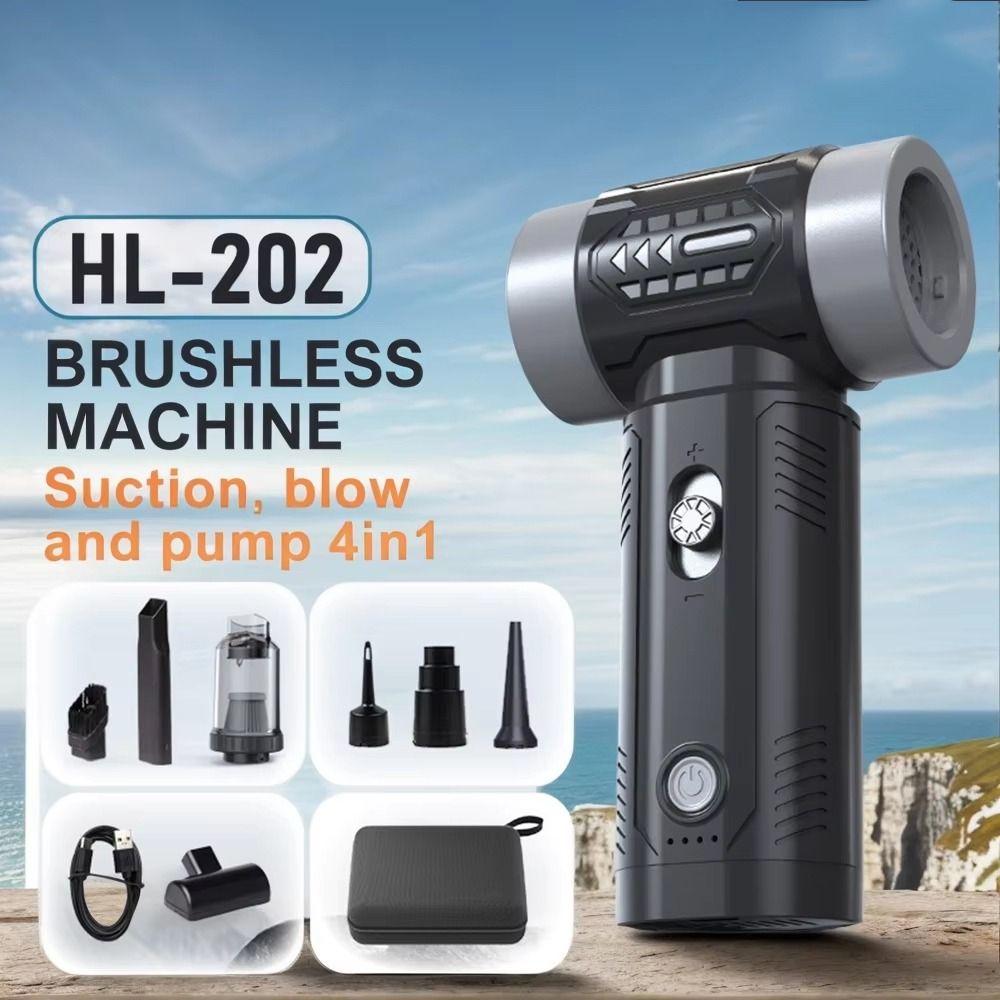 Бесщеточный двигатель Мини турбореактивный вентилятор 130000 об/мин Ручной вентилятор с сильным электрическим пылеудалением Кемпинг