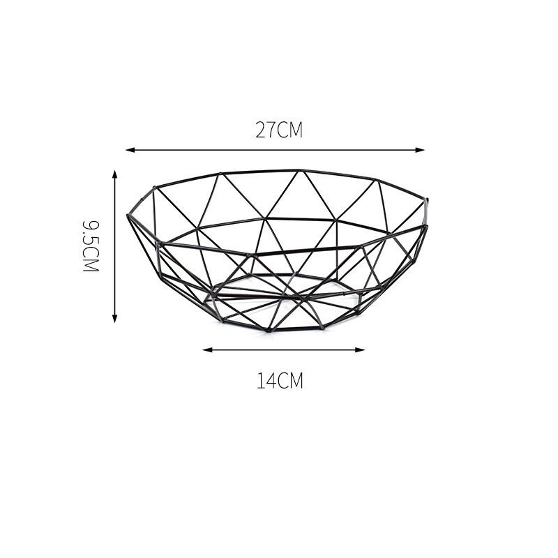 Фруктовница Мойка фруктов Полая корзина для слива Железная фруктовая корзина Гостиная Журнальный столик Популярная в сети фруктовая тарелка Корзина для хранения закусок