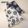 Летняя женская юбка с цветочным принтом Kroean Fashion с высокой талией, узкие короткие юбки