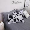 Cow Stripe Comforter Cover With Pillowcases Bedding Warm Comfortable Double Single ,Pillowcase Duvet Cover Sets Polyester