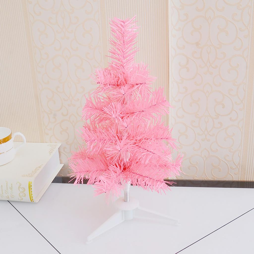 60CM Detachable Christmas Trees Artificial PVC Home Party Garden Decorative Pink Xmas Tree New  Navidad Decorations
