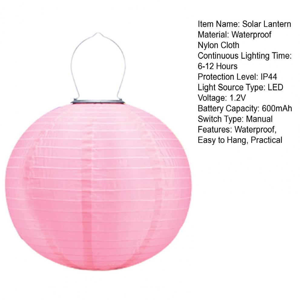 30 см Солнечный Фонарь Китайский Стиль Подвесной Светильник IP44 Водонепроницаемый Автоматическая Зарядка Уличный Внутренний Подвесной Светодиодный Садовый Декор Светильник