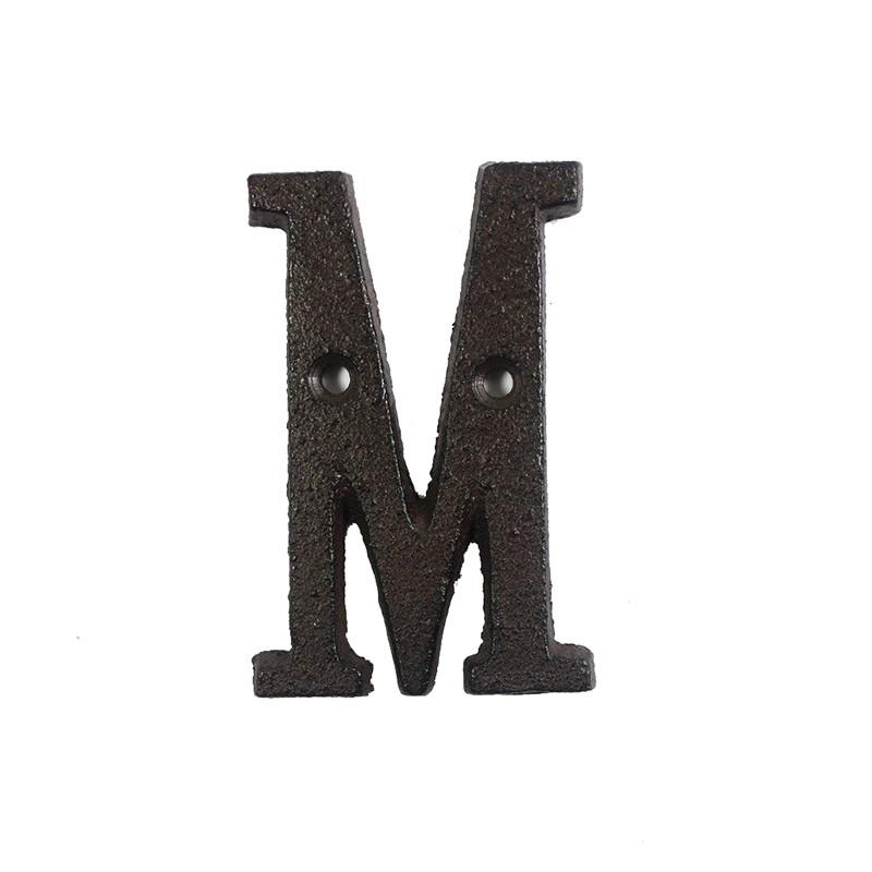 ??? Metal Letters Numbers Cast Iron Decoration House Sign Doorplate DIY Cafe Wall