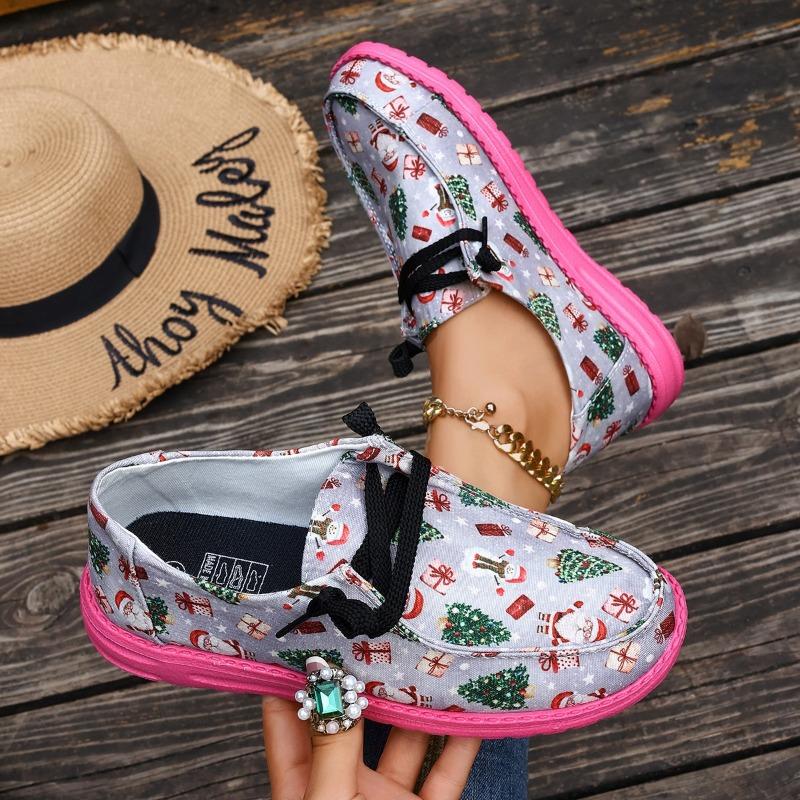 Lace-up Flat Plus-size Sneakers Women's Fall 2025 New Casual Graffiti Color-blocking Low-top Shoes