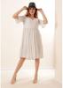 MT Clothes - V-Neck Dress with White Dots 36