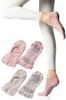 By a Current Pilates Pilates 5 Yoga Yoga Grip Pilates Dull Beige Set [Gemma Plus] [Supervised Instructor] Socks, Non-slip, Fingers, Women's Socks,
