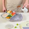 4/5 Compartment 304 Stainless Steel Divided Bento Lunch Box Set For Student Kid Heatable Sealed Lunch Container With Cutlery&Bow