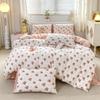 Пододеяльник комплект из 3 предметов 100% хлопка комплект постельного белья модный цветочный пододеяльник наволочка корейский стиль Ins одеяло чехлы (НЕТ ЛИСТА)