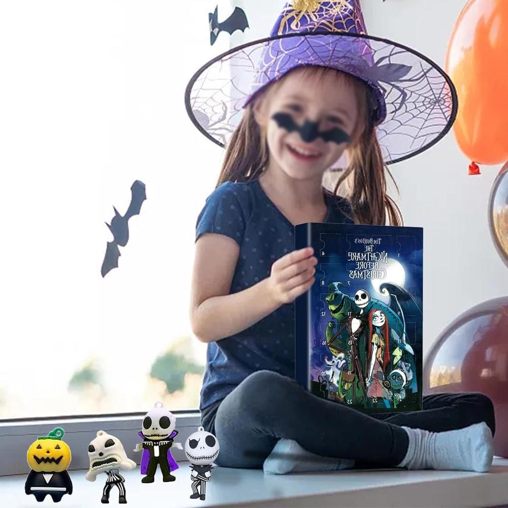 Адвент-календарь 2023 года со случайными игрушками 24 дня Рождества/Дня всех святых Календарь обратного отсчета Blind