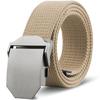 [BENADON] Belt Men's Tactical Belt No Hole Big Size Thick Canvas Stepless Adjustment Cloth Firmly Fashionable Simple Casual Mountain Climbing Tactics