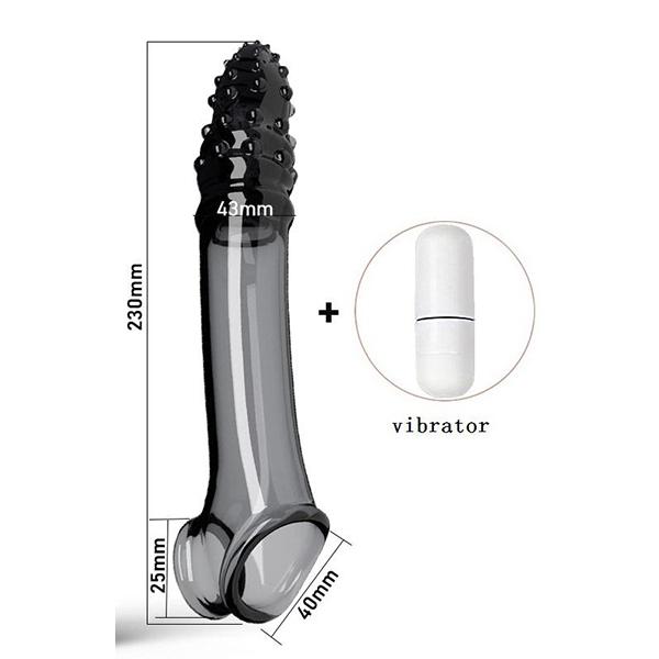 Удлинители рукавов для пениса, презерватив, мужской вибратор с задержкой увеличения, массажер для клитора, кольцо на член, вибрирующий чехол для пениса, секс-игрушки для мужчин