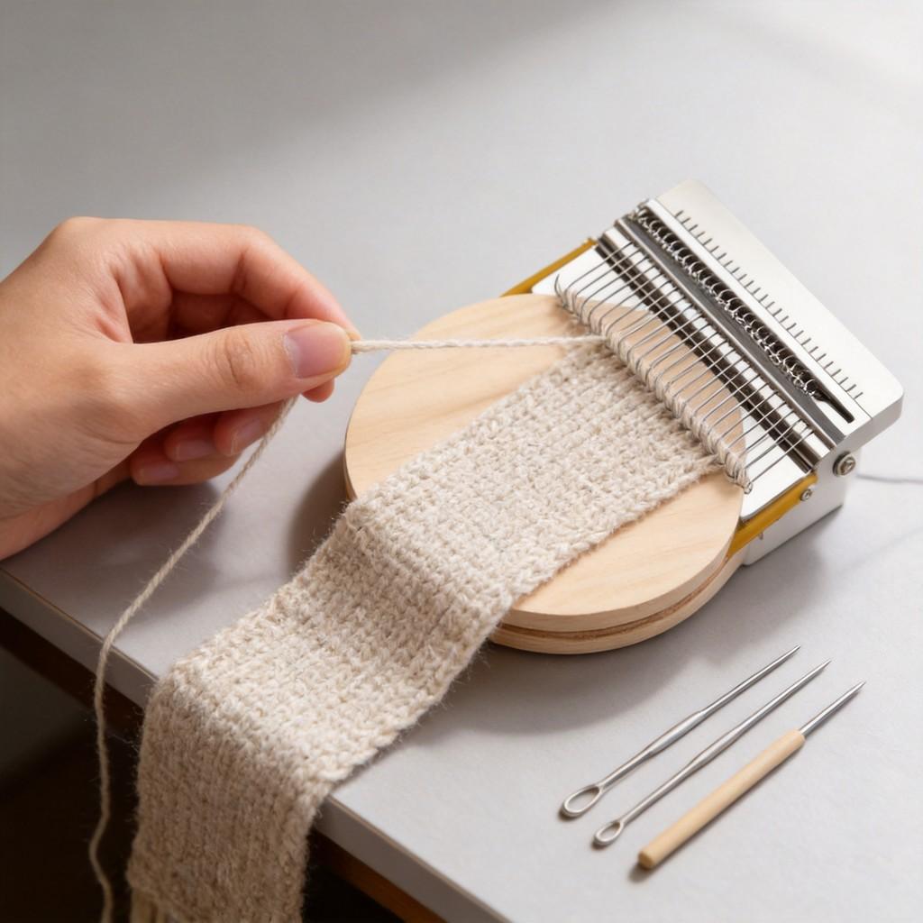 Домашняя вязальная машина DIY с иглами из нержавеющей стали для личных творческих проектов