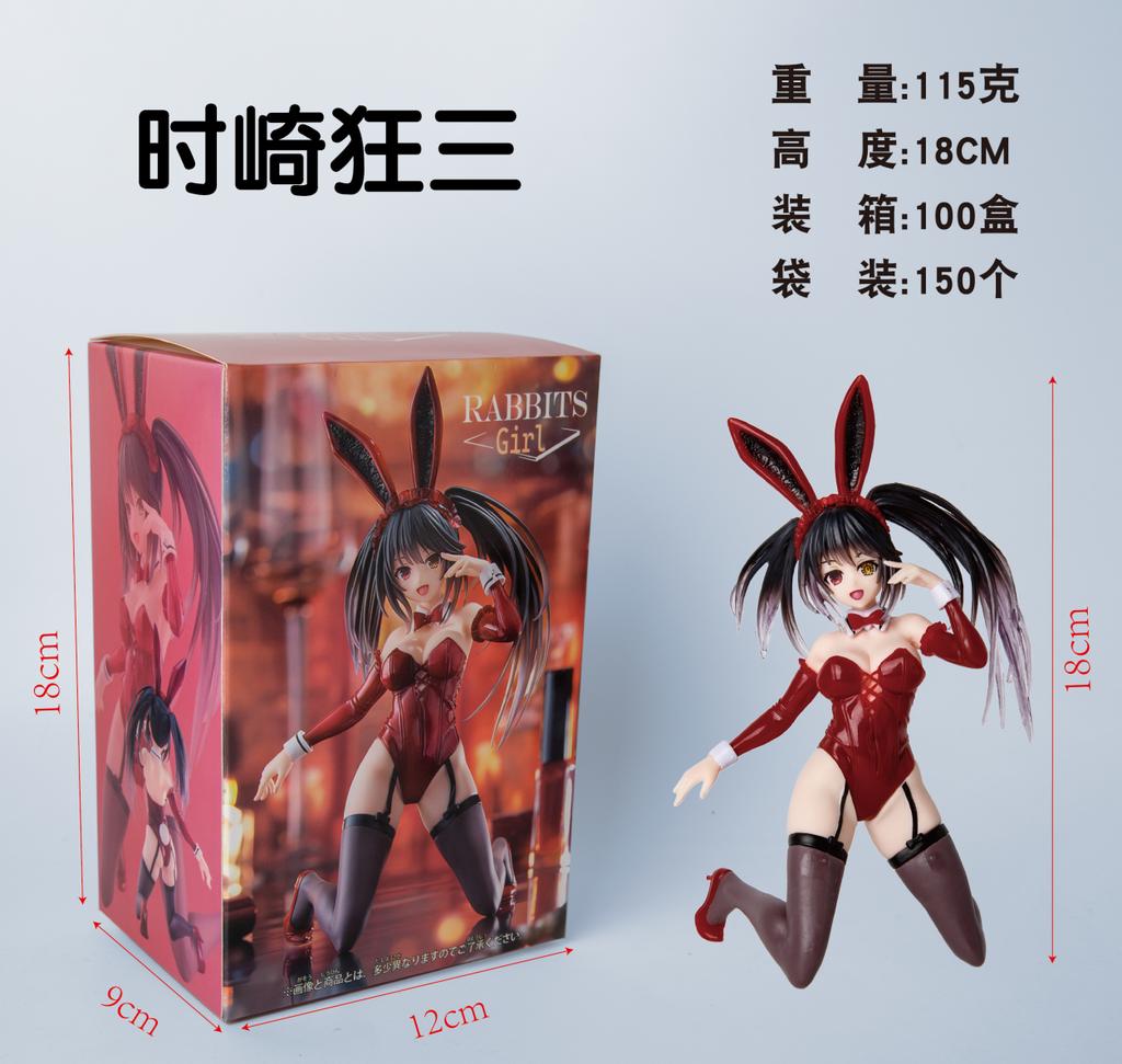 13 см Аниме DATE A LIVE Фигурка Ятогами Тока Девушка-кролик На коленях Аниме Модель Игрушки Подарки Коллекция Украшения Орнаменты ПВХ