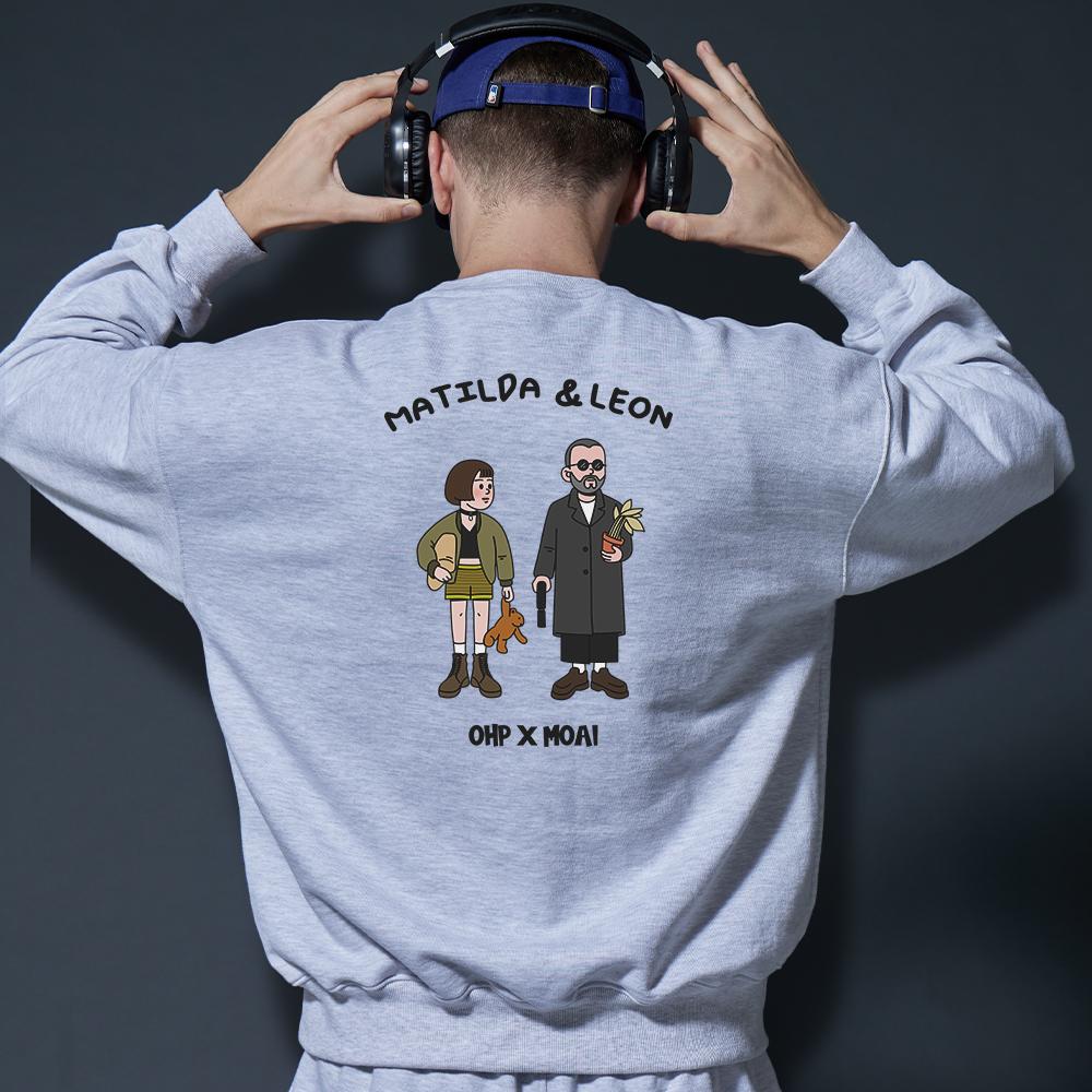 OHP Ohp X Moai Bassassin And Girl Oversized Heavy Sweatshirt