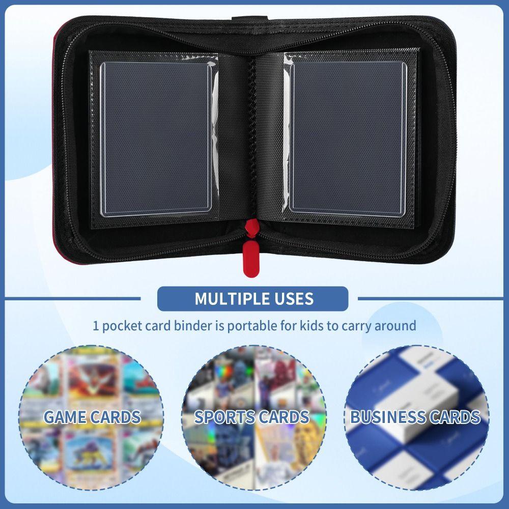 Diamond Leather Mini Card Binder 40 Pockets Photocard Holder Trading Card Album Card Collection
