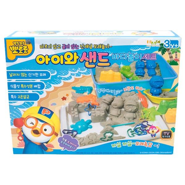 Игровой набор Pororo Kids and Sand Sea, разные цвета, 3390 г, популярные корейские игрушки