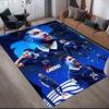 Rayan Cherki Flannel Printed Carpet, Home Sofa Decoration for Living Room & Bedroom, Non‑Slip Play Flannel Floor Mat for Game Room