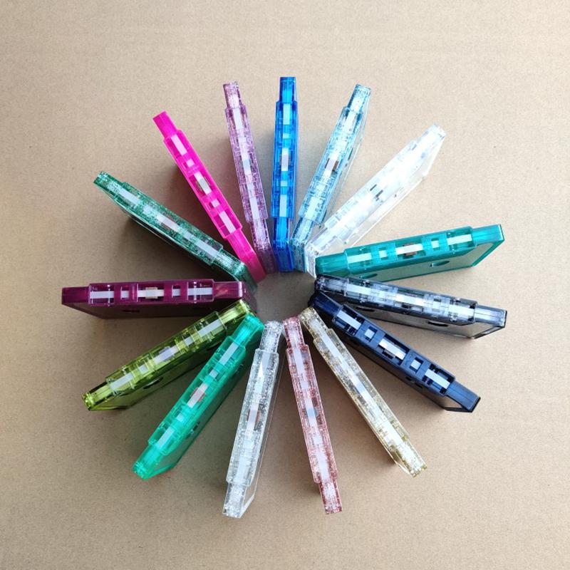 Прозрачный кейс для скотча Пластиковый аудиомагнитный корпус для аудиокассеты Катушка для магнитной ленты Пустая катушка для магнитной ленты(Без скотча)