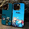 FLCL First L-Love C-Cyber Love Чехол для телефона для iPhone 17,16,15,14,13,12,11 Plus,Pro Max,XS,Цветной Серебристый Черный Чехол