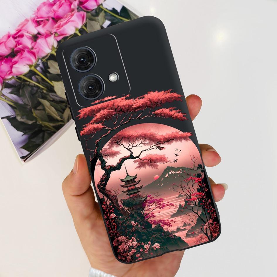 For Motorola Moto G84 G54 5G Case Fashion Flower Butterfly Shockproof Silicone Soft Slim Back Cover For Motorola Moto G14 Bumper